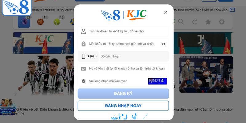 Hướng dẫn chi tiết thao tác đăng ký O8 cho người mới