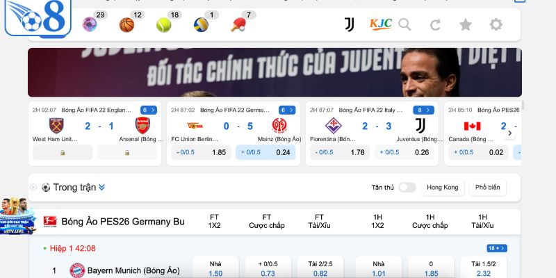 O8 mang đến nhiều môn tranh tài khác nhau