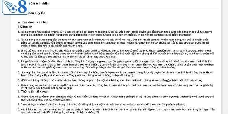 Quy định đăng ký O8