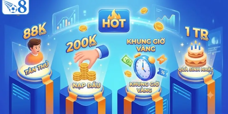 Khuyến Mãi O8 - Cơ Hội Vàng Nhận Thưởng Cho Thành Viên 2 Top các ưu đãi hot nhất tại O8